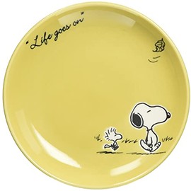 Yamaka Shoten SN613-255 Peanuts Season Plate, 5.5 inches (14 cm), Yellow