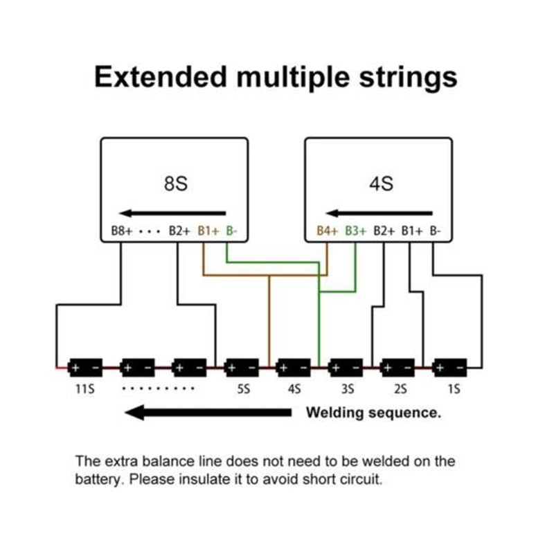 BMS Lossless Active Balancer 2A Energy Transfer Lithium Battery Pack