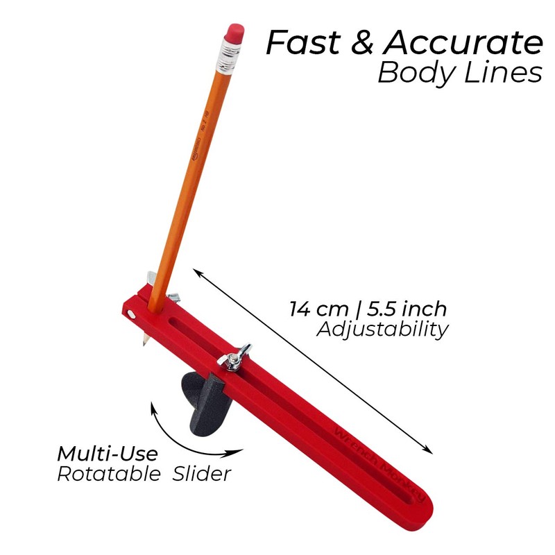 WMBR01 Wheel Arch and Swage Body Marking Tool Set, Quarter