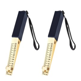 Skibetfo 2pcs Fire Door Gap Gauge Checker Tool 1-15mm Feeler Gauges Metric Taper Wedge Shaped Vernier Door Gap Measuring Tool for House Engineering Inspection Flatness (150*15*17mm,Precision:0.5mm)