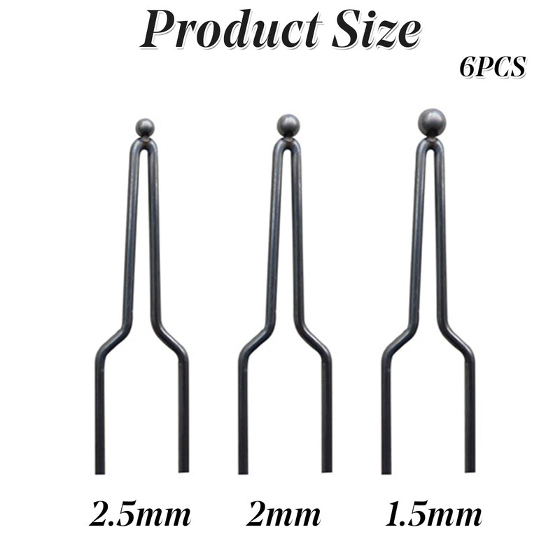 6Pcs Pyrography Wire Tips Wood Burning Ball Tips Wood Burning