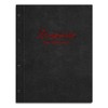 Handmade Certificate Folder with Your Own Name in Black Fur