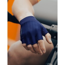 LAMEDA Bicycle Gloves for Men Summer Half Finger Breathable Elastic MTB Gloves Men Women Anti-Slip Cycling Running Gloves BU-S