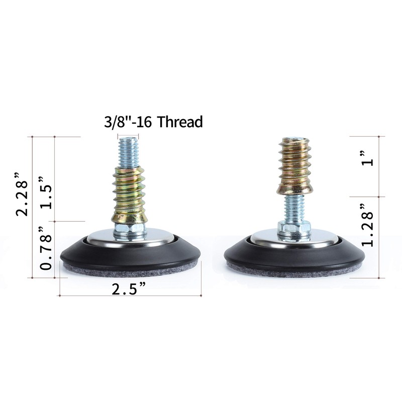 HOTTARGET Furniture Levelers - Adjustable Leveling Legs for Tables Chairs
