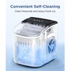 COWSAR Ice Maker Countertop, Stainless Steel Portable Ice Maker Machine