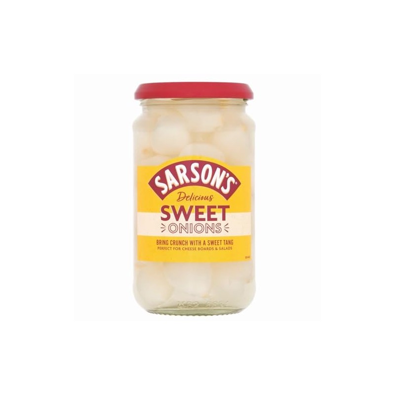 Sarson's Sweet & Mild Silverskin Onions 460g (Pack of 1)