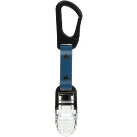 Bigman Multi Carabiner & Clip Carabiner x Clip RL-12 Small Accessory Holder, Blue Leather Belt