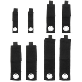 DGZZI 8PCS Four Sizes of Black Heavy Duty Strap Extended Wire Fixing Storage Strap for Garage Organisation Wire Storage and Garden Hose Organisation