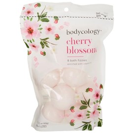 BODYCOLOGY CHERRY BLOSSOM Bath Fizzies Bath Soak Bath Balls 12 count Cereza Aroma maravilloso y radiante