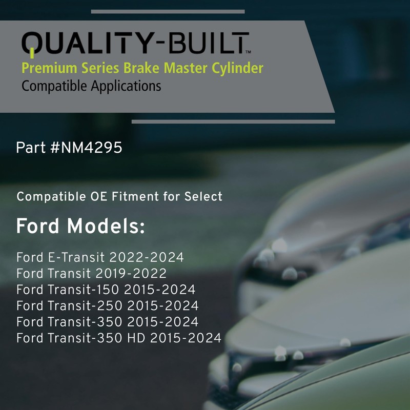 QUALITY-BUILT Brake Master Cylinder with Reservoir, NM4295, Compatible with 2015-2024