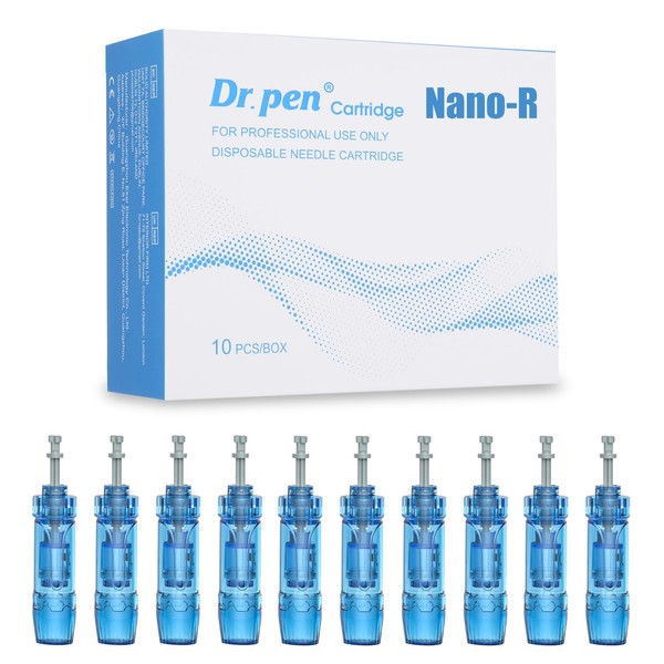 Dr.pen M8S Cartridges Nano-R, 10Pcs Dr.pen Replacement Cartridges for Microneedling