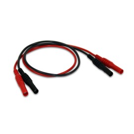 Shrouded 4 mm to 4 mm lead 1000 V CAT III 0.5 m, red