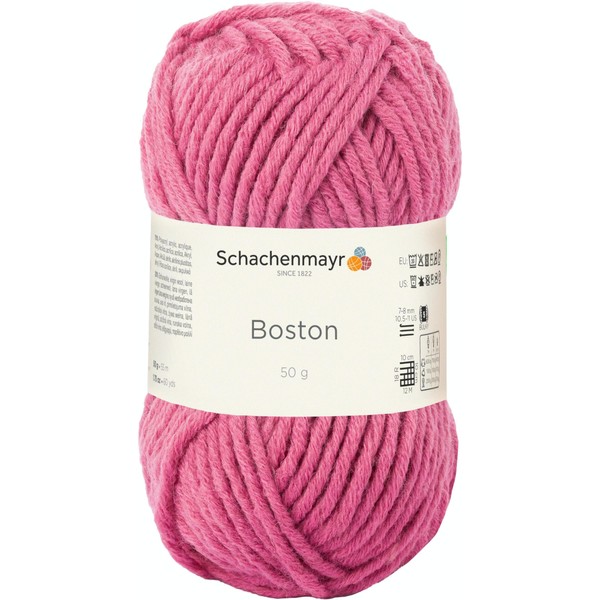 Schachenmayr Boston Hand Knitting Yarn, 50 g Raspberry