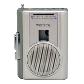 Wintech AM/FM Radio with Tape Recorder (FM Wide Band) Silver PCT – /02rm