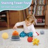 24 Pack Montessori Toys for Babies, Soft Building Blocks for