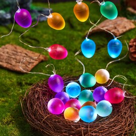 Easter Lights Egg Decorative Fairy String Lights 30 LEDs 10 ft Battery Operated for Home Bedroom Birthday Classroom Wall Decor