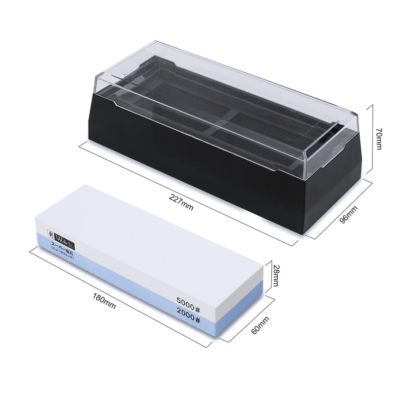 Wakoli Grinding Stone Grit #2000/5000 with Grinding Aid, Straightening Stone,