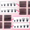 DAODER Thick Eyelash Extension Kit 9-13MM Short Fluffy Lash Clusters