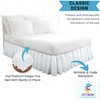 Ruffled Bed Skirt with Split Corners-Dust Ruffle - 18" Drop
