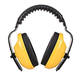 Portwest PW Classic Plus Ear Muff, Size: One Size, Colour: Yellow, PW48YER