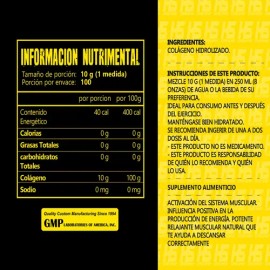 Colágeno Hidrolizado Polvo Hs Hiper Sport 1 Kg Sabores                                                                                                
