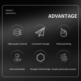 11Pcs Screw Extractor and Left Hand Drill Bits Set Included 5Pcs Screw Extractor, 5Pcs HSS Drill Bits and 1Pcs Adapter, Bolt Remover Reverse Cobalt HSS Steel Drill Bit Stripped Screw Remover for