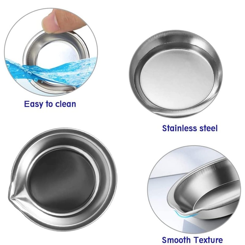 YSTrillion Stainless Steel Paint Bowl, Pack of 12 Mixing Palette