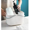 UUJOLY Portable Shower Caddy Basket Tote, Plastic Storage Basket with