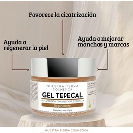 Gel Regenerante de Tepezcohuite y Caléndula 60g Todo Tipo de Piel Regenerante, Con Caléndula, Con Tepezcohuite, 60 gramos, Todo Tipo de Piel