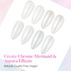AIMEILI Pearl Effect Nail Powder 4 Farben Chrome Nägel Puder