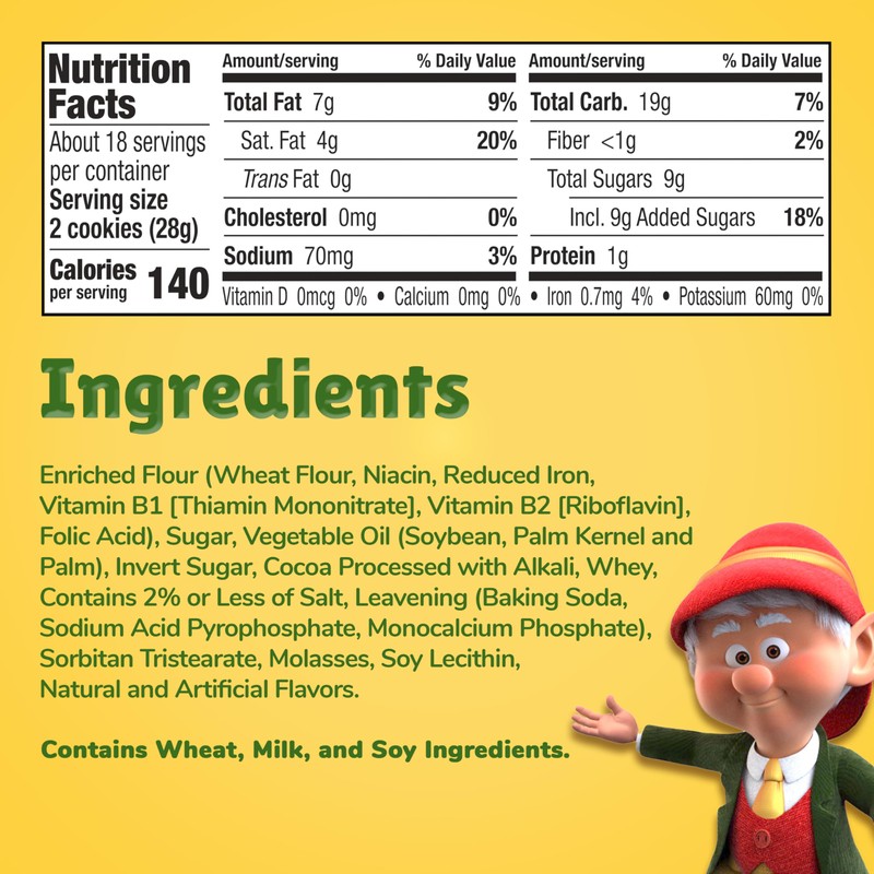 Keebler Fudge Stripes, Original Shortbread Cookies Coated in Keebler Fudge,