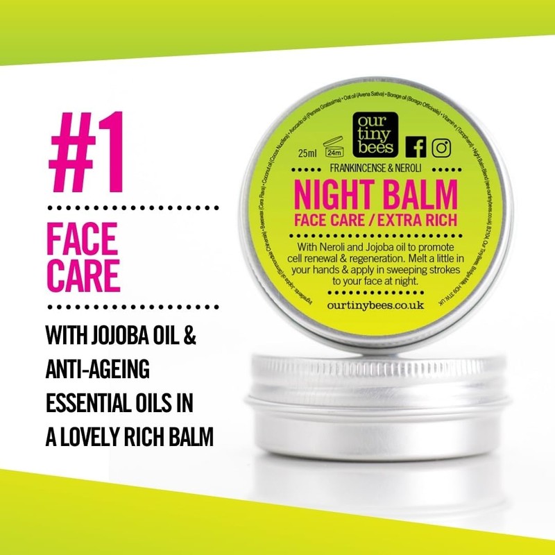 Frankincense and Neroli Face Balm |100% Natural Balm | Deeply