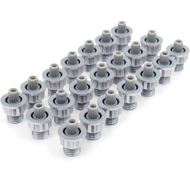 100PCS Wheel Rim Lip Rivets Nuts of 8.5 mm/0.33 in Hole Replacement Plastic Chrome Silver Rivets