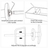 Shed Door Latch T-Handle Lock Kit with 5 Keys,BTEOBFY Set