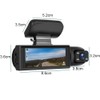 MTSDM Driving Recorder, 1080P Dash Cam with 3.16" IPS Screen