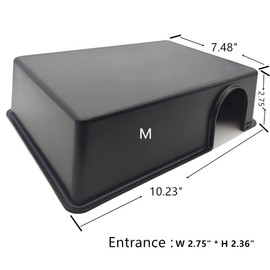 LEOTERRA Snake Hide Reptile Hide for Snake Lizard Gecko and Baby Ball Python Use10.23"x7.48"x2.75" (M) Durable and Easy to Clean.Can Also be Used as a mole, Hamster, Guinea Pig, Ferret Hideout