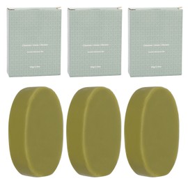 3pcs Hair Strengthening Shampoo Bar Moisturizing Deep Cleansing Scalp Care Shampoo Soap 85g Green