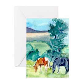 CafePress Pleasant Day Folded Greeting Card Glossy
