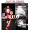 Vnina Rechargeable Tactical Flashlight, USB Magnetic Flashlights with COB Flash