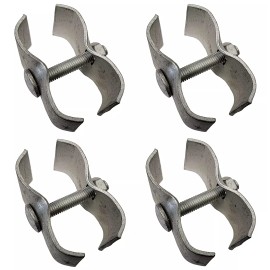 Rite Farm Products 4 PACK OF GALVANIZED PANEL TO PANEL CLAMPS FOR 1 INCH ALUMINUM SQUARE TUBING