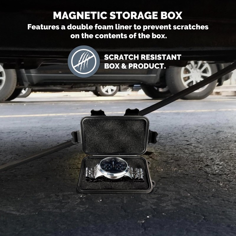 Magnetic Secret Safe, Hidden Storage Box, Magnetic Underbody Car Storage