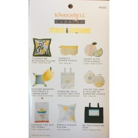 KIMBERBELL MACHINE EMBROIDERY USB #KD202 - CURATED - CITRUS & SUNSHINE