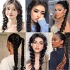 2 packs Braided Hair Extension for black women Straight Wrap