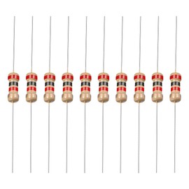 YOKIVE 100pcs Carbon Film Resistors 1/4W 2K Ohm 5% Tolerance Resistors for DIY Electronic Projects 4 Color Bands 45x2.3mm