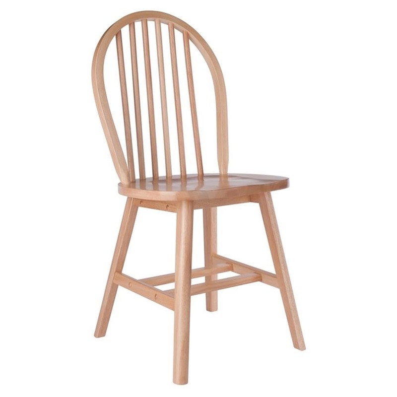 Winsome Windsor 2-Piece Chair Set, Solid Wood, Natural Finish