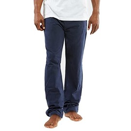 CYZ Men's 100% Cotton Jersey Knit Pajama Pants/Lounge Pants, Solid Navy, Mens Size: X-Large