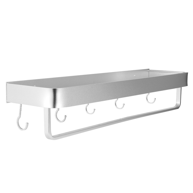 Bathroom Shelf Wall Mount Space Aluminium Shower Single Layer Shelf