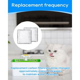 ZaKaBox Cat Water Fountain Filters,6-Pack, for Catit Mini Flower