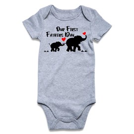 Loveternal Funny Baby Outfits 3-6 months Our First Father's Day Baby Clothes Daddy One-Piece Bodysuits Soft Babies For Newborn Toddler
