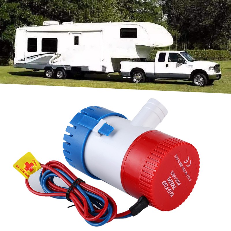 750GPH DC Submersible Bilge Pump Marine Boat Accessory G750-0112V
